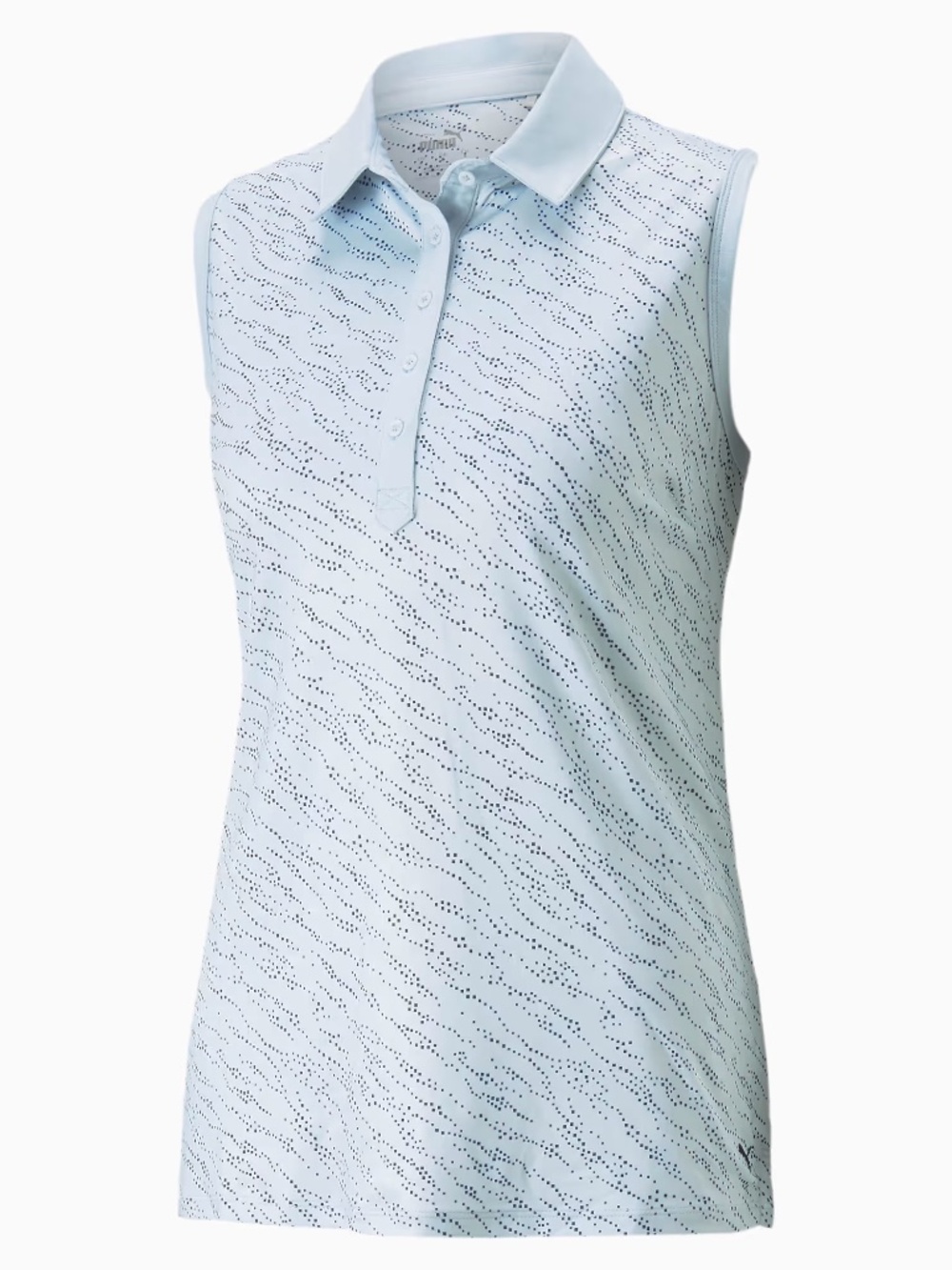 Women's Puma Cloudspun Whitewater Golf Polo, Size Medium, Easy to Tuck In